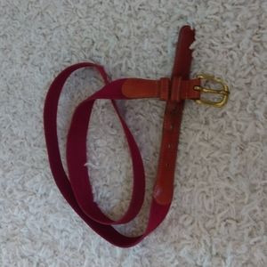 Coach Natural Linen Belt.